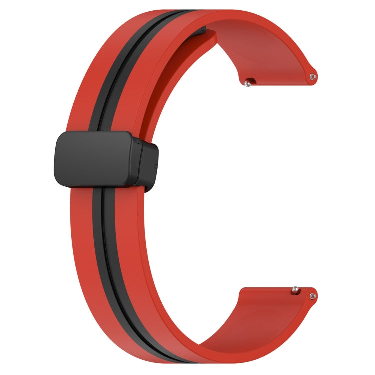 For Amazfit GTR 4 22mm Folding Magnetic Clasp Silicone Watch Band