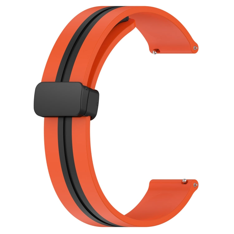 For Amazfit GTR 2e 22mm Folding Magnetic Clasp Silicone Watch Band