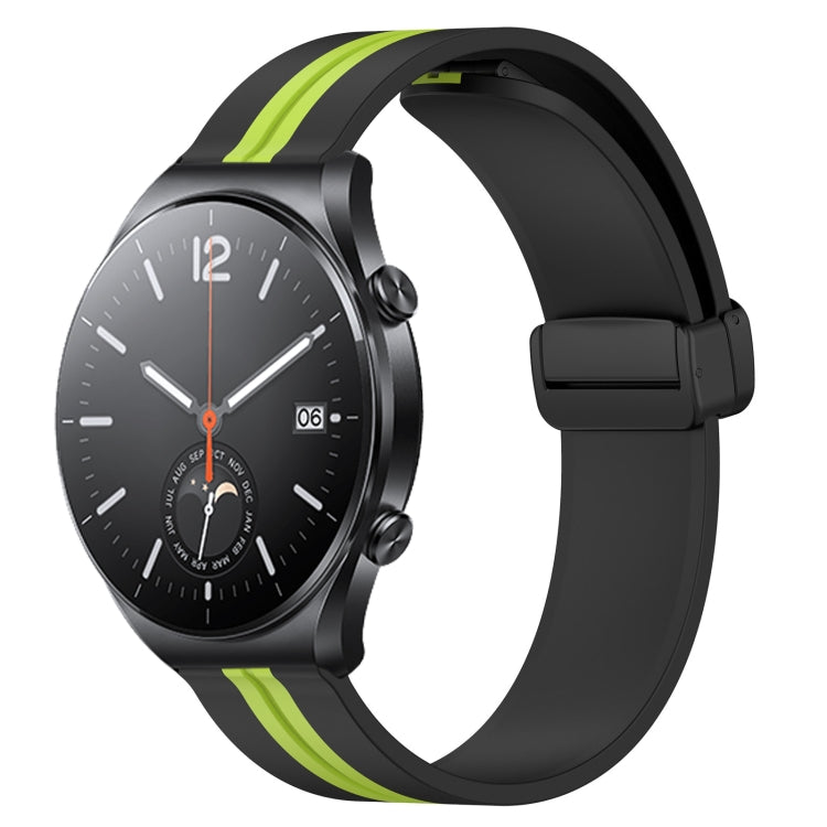 For Xiaomi MI Watch S1 22mm Folding Magnetic Clasp Silicone Watch Band