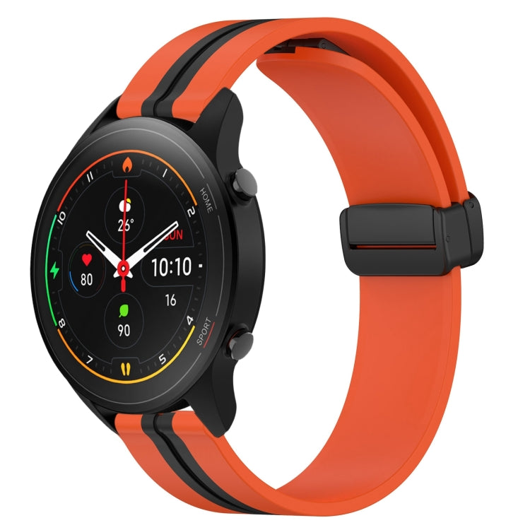 For Xiaomi MI Watch S1 Pro 22mm Folding Magnetic Clasp Silicone Watch Band