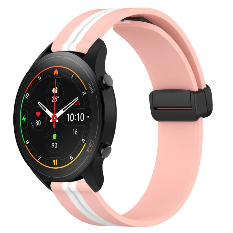 For Xiaomi MI Watch S1 Pro 22mm Folding Magnetic Clasp Silicone Watch Band