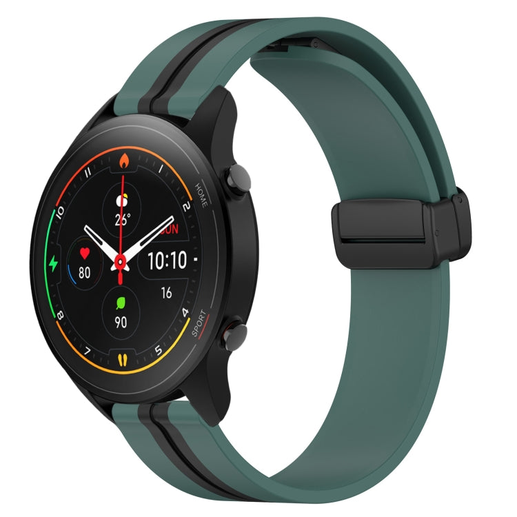 For Xiaomi MI Watch S1 Pro 22mm Folding Magnetic Clasp Silicone Watch Band