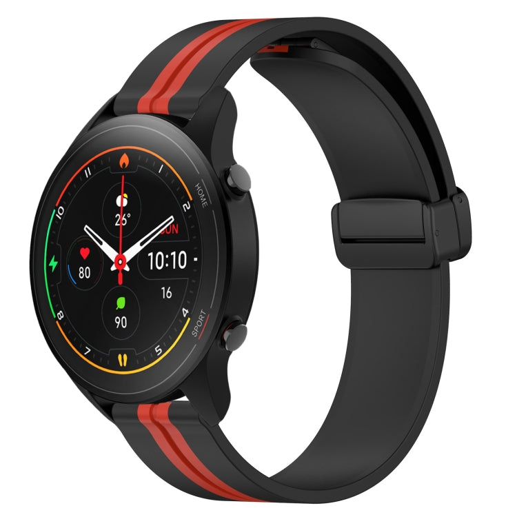 For Xiaomi MI Watch S1 Pro 22mm Folding Magnetic Clasp Silicone Watch Band