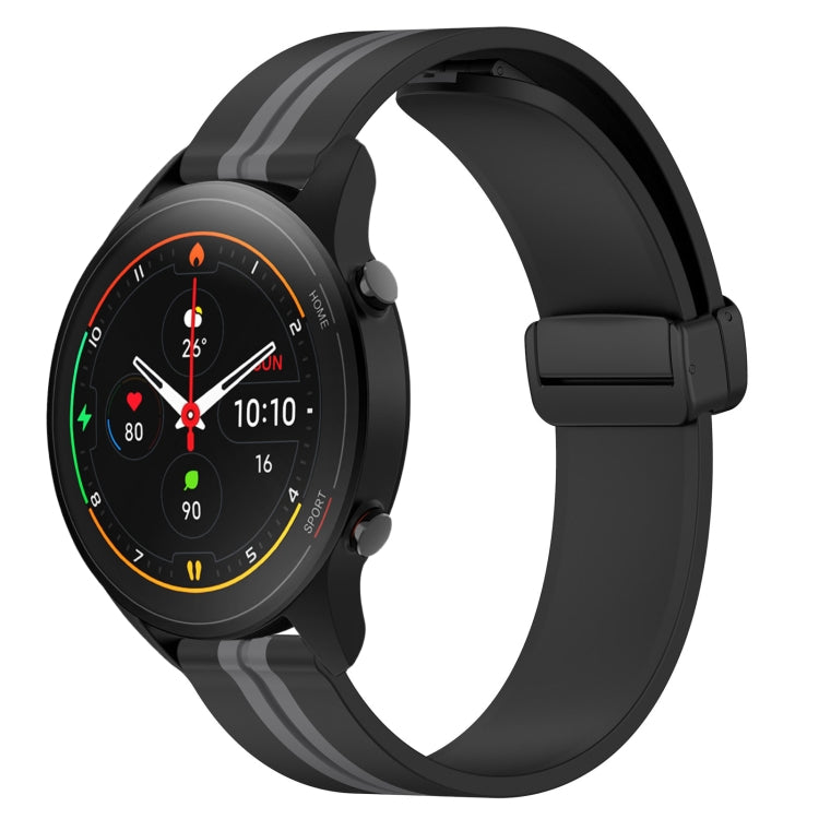 For Xiaomi MI Watch S1 Pro 22mm Folding Magnetic Clasp Silicone Watch Band
