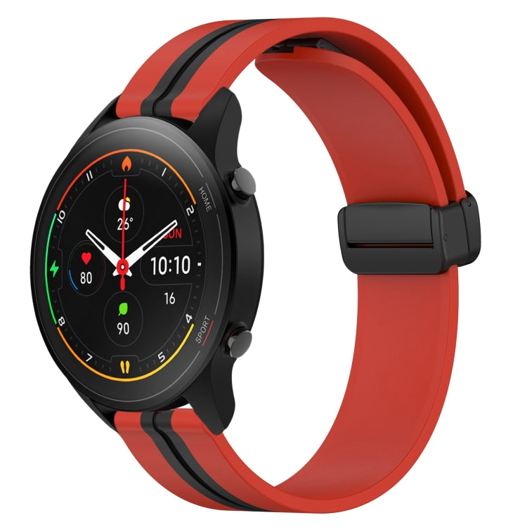 For Xiaomi MI Watch S1 Pro 22mm Folding Magnetic Clasp Silicone Watch Band