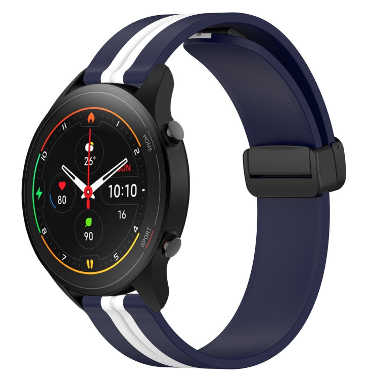 For Xiaomi MI Watch S1 Pro 22mm Folding Magnetic Clasp Silicone Watch Band