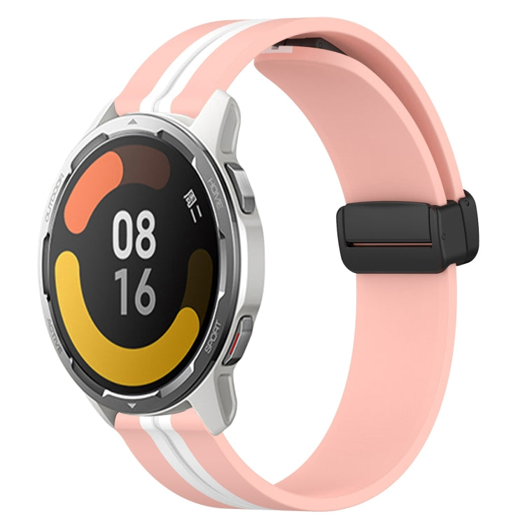 For Xiaomi MI Watch Color 2 22mm Folding Magnetic Clasp Silicone Watch Band