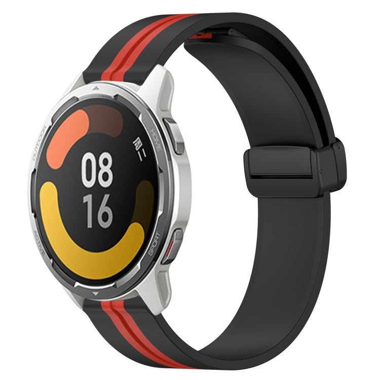 For Xiaomi MI Watch Color 2 22mm Folding Magnetic Clasp Silicone Watch Band