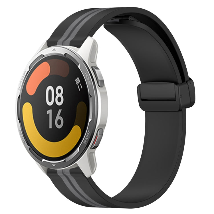 For Xiaomi MI Watch Color 2 22mm Folding Magnetic Clasp Silicone Watch Band