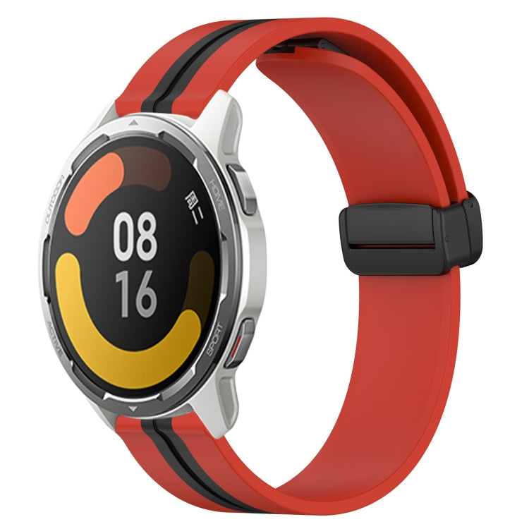 For Xiaomi MI Watch Color 2 22mm Folding Magnetic Clasp Silicone Watch Band