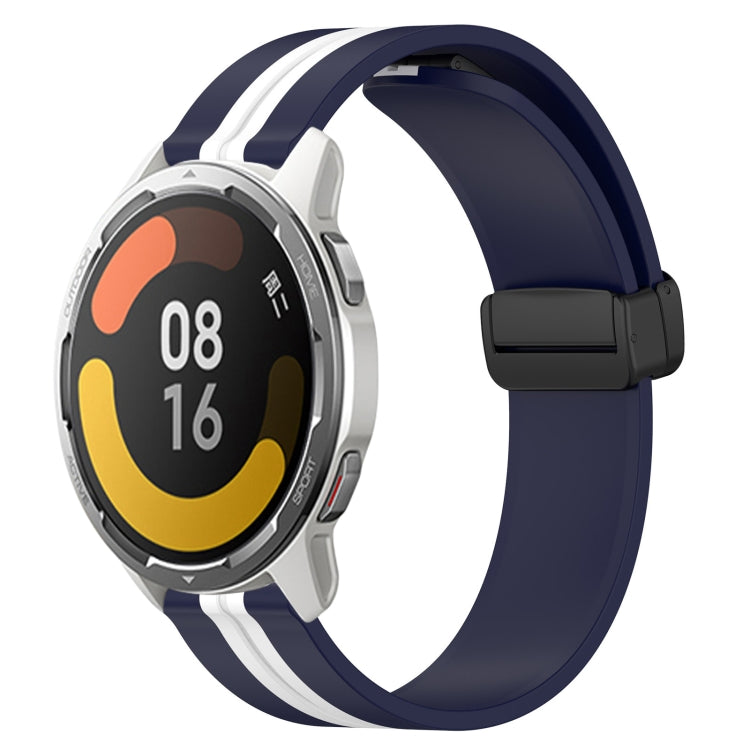 For Xiaomi MI Watch Color 2 22mm Folding Magnetic Clasp Silicone Watch Band