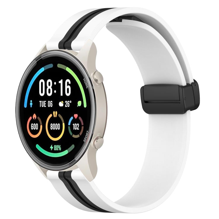 For Xiaomi MI Watch Sport 22mm Folding Magnetic Clasp Silicone Watch Band