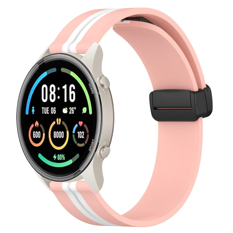 For Xiaomi MI Watch Sport 22mm Folding Magnetic Clasp Silicone Watch Band