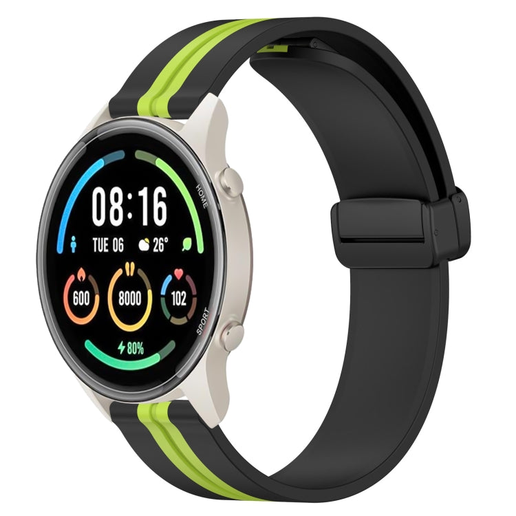 For Xiaomi MI Watch Sport 22mm Folding Magnetic Clasp Silicone Watch Band