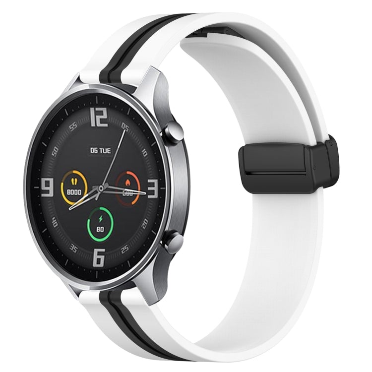 For Xiaomi MI Watch Color 22mm Folding Magnetic Clasp Silicone Watch Band