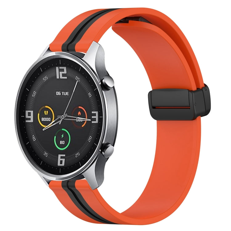 For Xiaomi MI Watch Color 22mm Folding Magnetic Clasp Silicone Watch Band