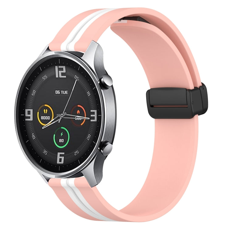 For Xiaomi MI Watch Color 22mm Folding Magnetic Clasp Silicone Watch Band