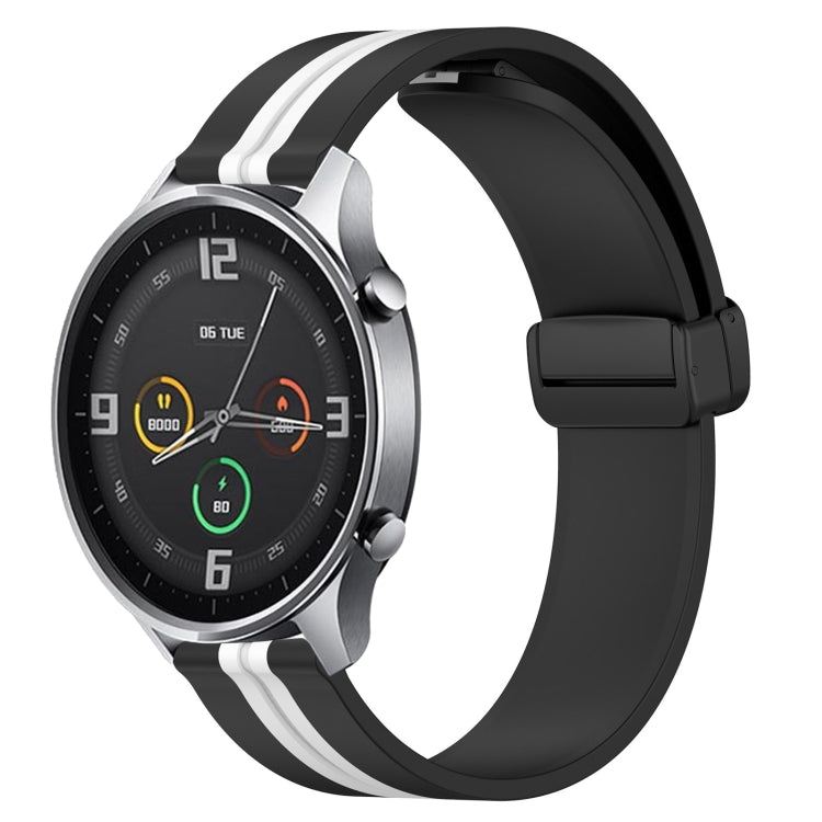For Xiaomi MI Watch Color 22mm Folding Magnetic Clasp Silicone Watch Band