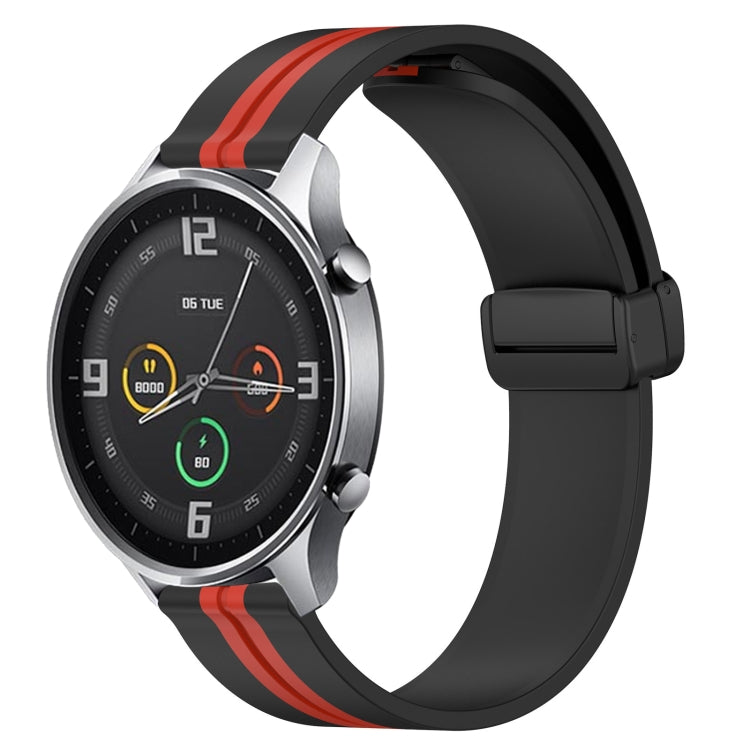 For Xiaomi MI Watch Color 22mm Folding Magnetic Clasp Silicone Watch Band