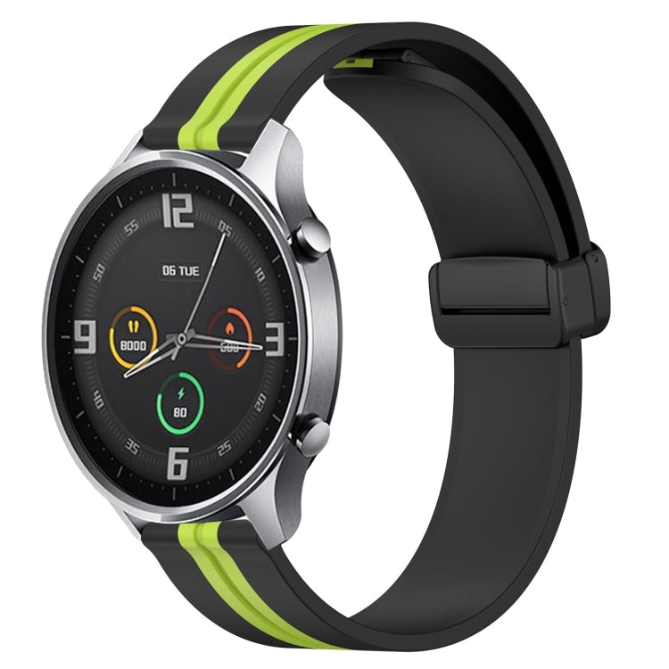 For Xiaomi MI Watch Color 22mm Folding Magnetic Clasp Silicone Watch Band
