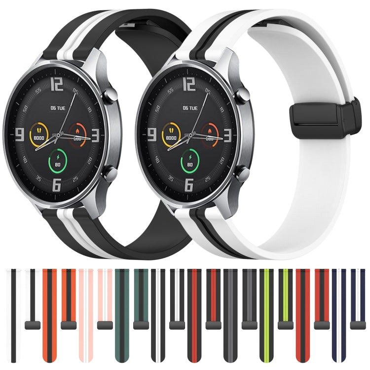 For Xiaomi MI Watch Color 22mm Folding Magnetic Clasp Silicone Watch Band