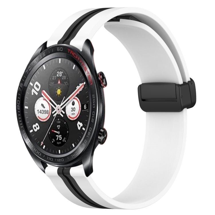 For Honor Watch Dream 22mm Folding Magnetic Clasp Silicone Watch Band