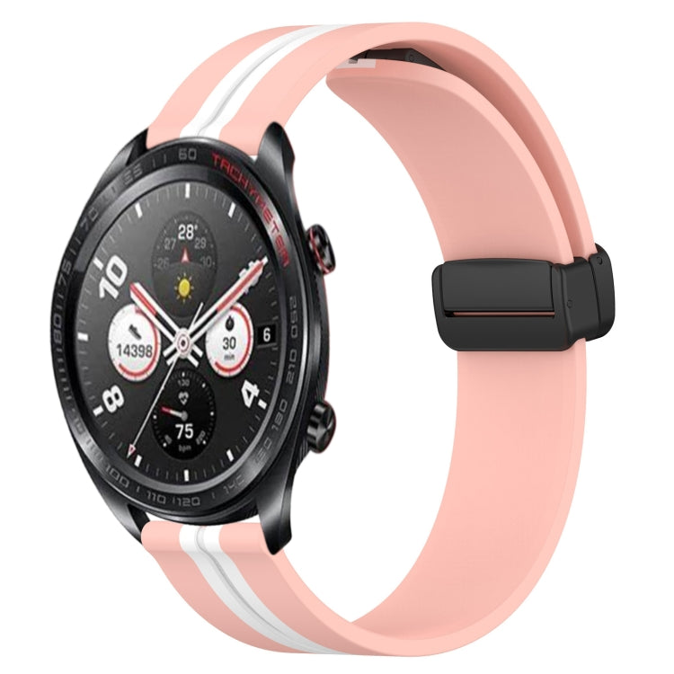 For Honor Watch Dream 22mm Folding Magnetic Clasp Silicone Watch Band