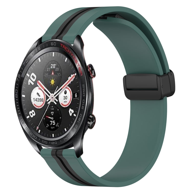 For Honor Watch Dream 22mm Folding Magnetic Clasp Silicone Watch Band