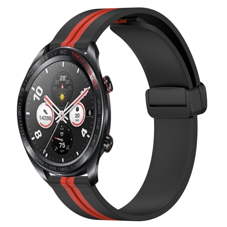 For Honor Watch Dream 22mm Folding Magnetic Clasp Silicone Watch Band