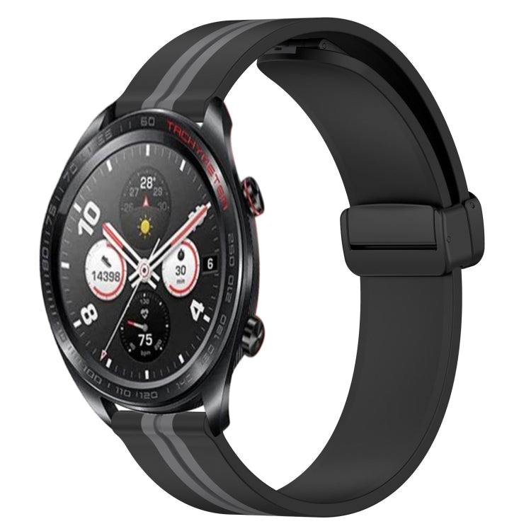 For Honor Watch Dream 22mm Folding Magnetic Clasp Silicone Watch Band