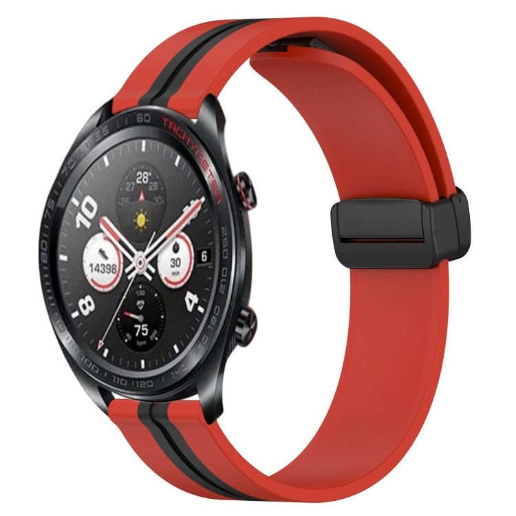 For Honor Watch Dream 22mm Folding Magnetic Clasp Silicone Watch Band