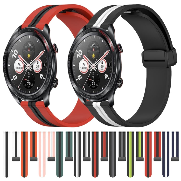 For Honor Watch Dream 22mm Folding Magnetic Clasp Silicone Watch Band