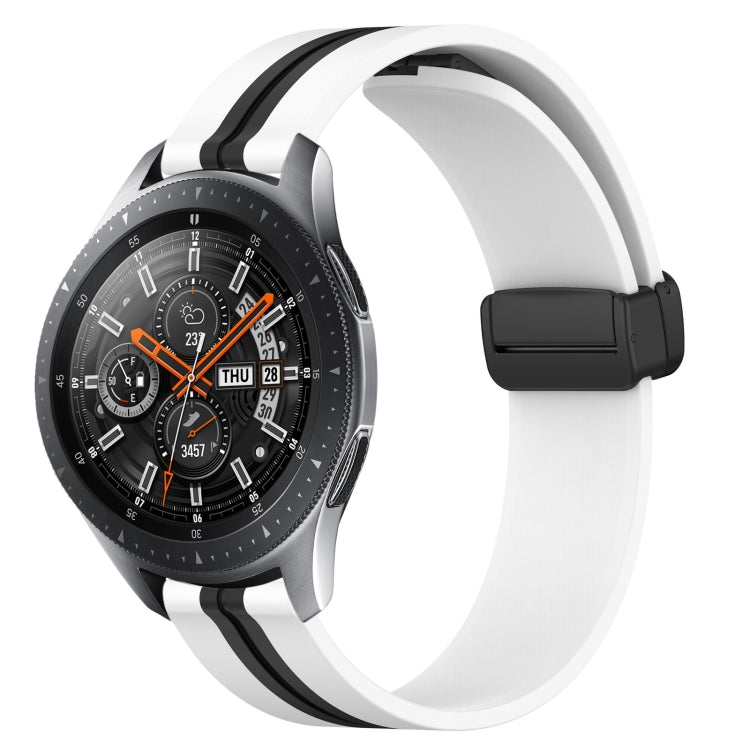 For Samsung Galaxy Watch 46mm 22mm Folding Magnetic Clasp Silicone Watch Band
