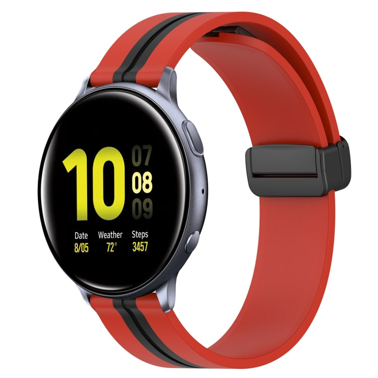 For Samsung Galaxy Watch Active 2 40mm 20mm Folding Magnetic Clasp Silicone Watch Band