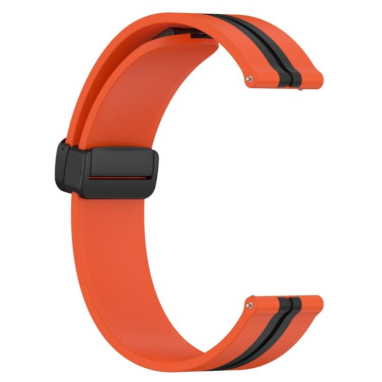 For Samsung Galaxy Watch Active 2 44mm 20mm Folding Magnetic Clasp Silicone Watch Band
