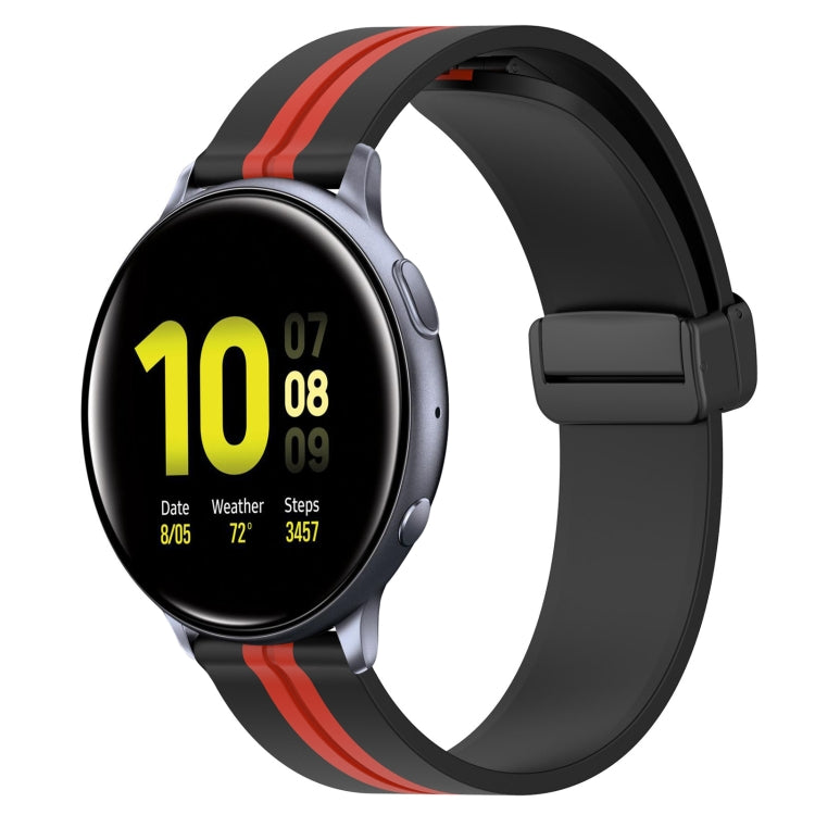 For Samsung Galaxy Watch Active 2 44mm 20mm Folding Magnetic Clasp Silicone Watch Band