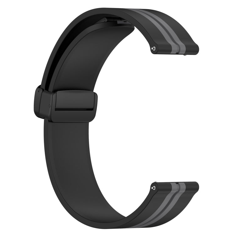 For Samsung Galaxy Watch Active 2 44mm 20mm Folding Magnetic Clasp Silicone Watch Band