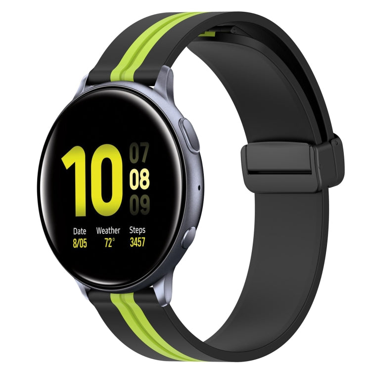 For Samsung Galaxy Watch Active 2 44mm 20mm Folding Magnetic Clasp Silicone Watch Band