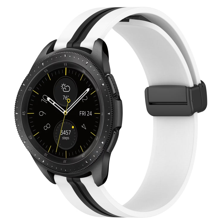 For Samsung Galaxy Watch 42mm 20mm Folding Magnetic Clasp Silicone Watch Band