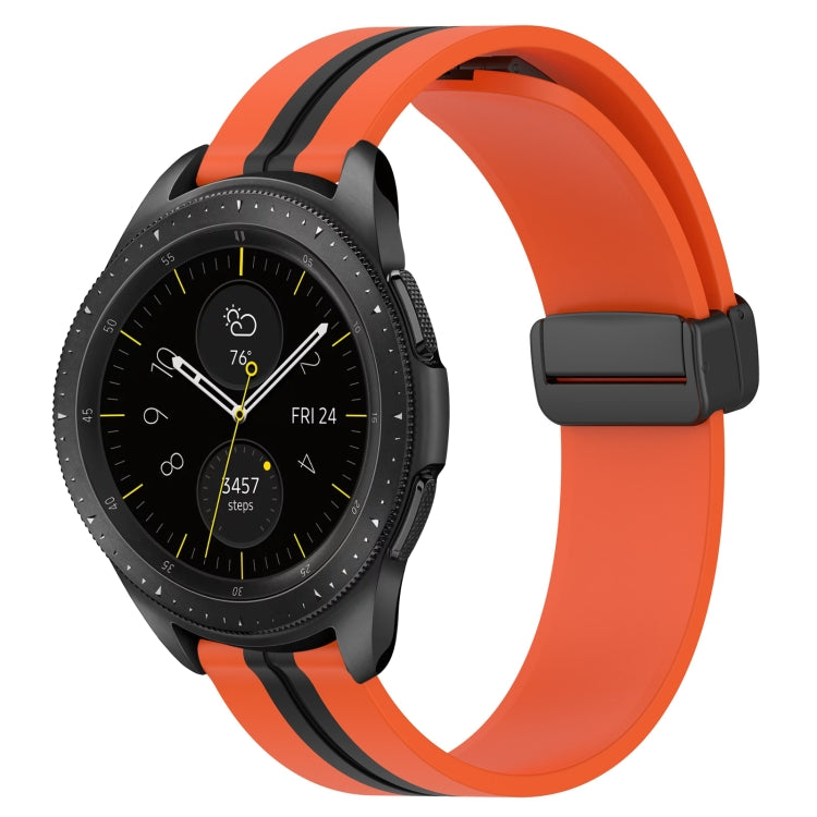 For Samsung Galaxy Watch 42mm 20mm Folding Magnetic Clasp Silicone Watch Band