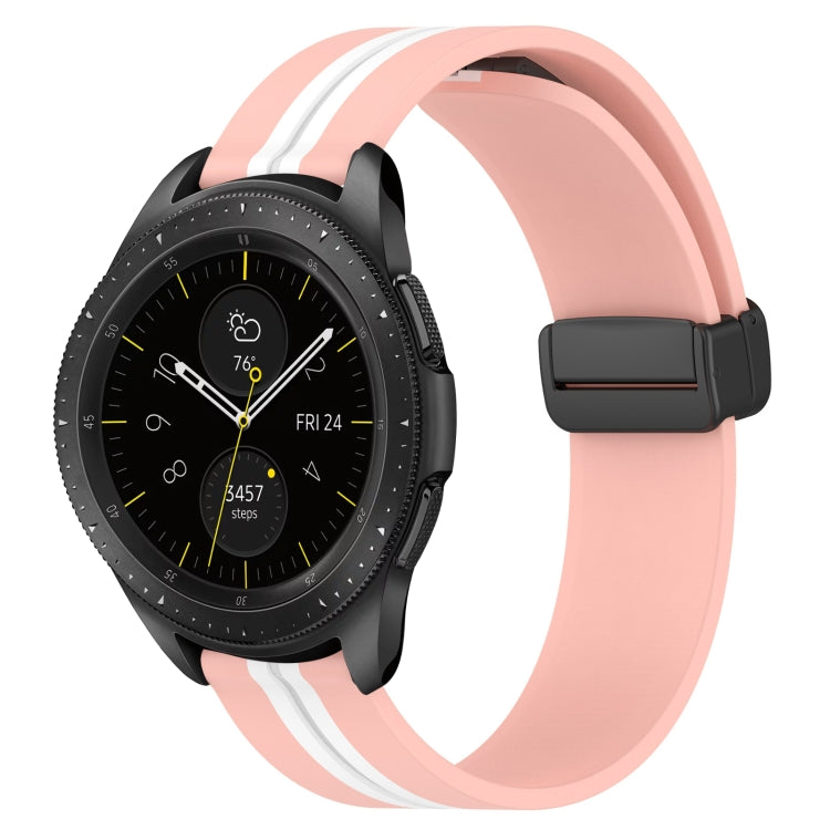 For Samsung Galaxy Watch 42mm 20mm Folding Magnetic Clasp Silicone Watch Band