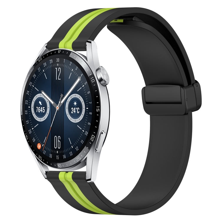 For Huawei Watch GT3 42mm 20mm Folding Magnetic Clasp Silicone Watch Band