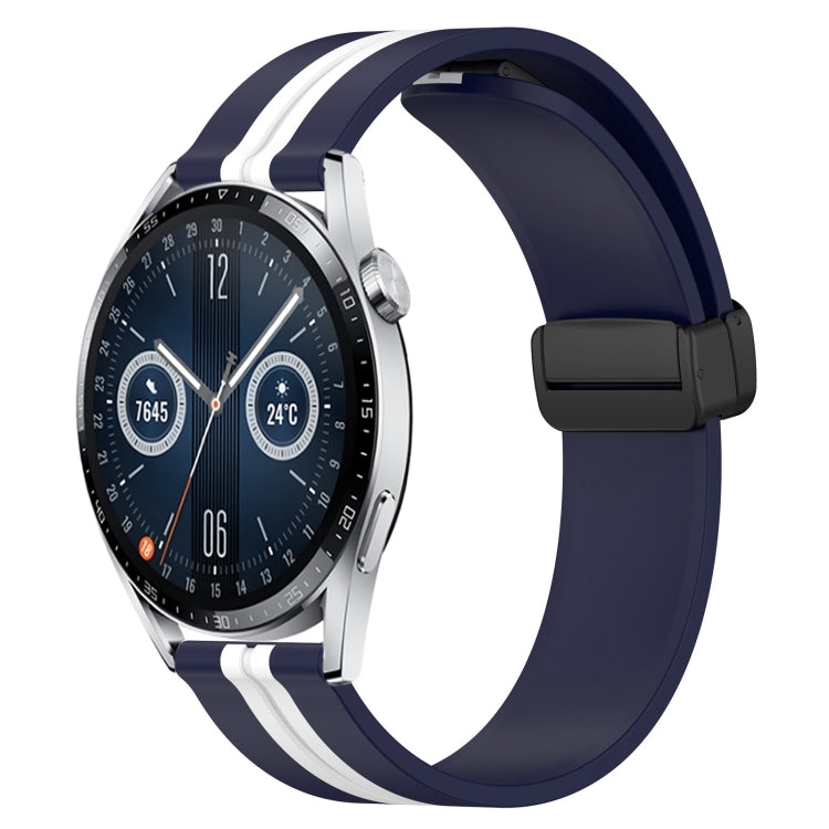 For Huawei Watch GT3 42mm 20mm Folding Magnetic Clasp Silicone Watch Band