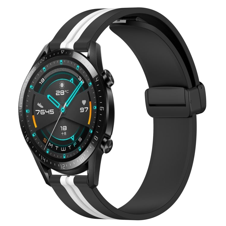 For Huawei Watch GT2 42mm 20mm Folding Magnetic Clasp Silicone Watch Band