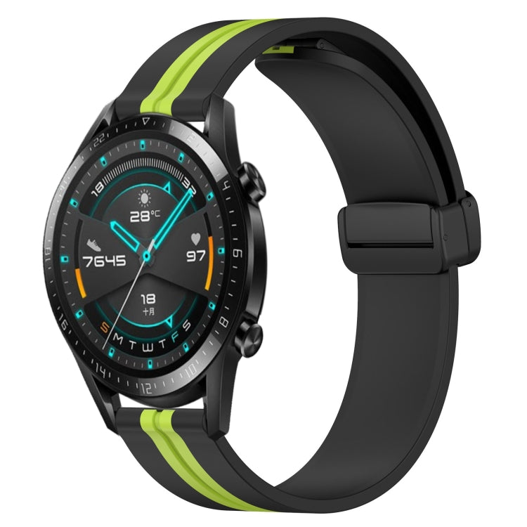 For Huawei Watch GT2 42mm 20mm Folding Magnetic Clasp Silicone Watch Band