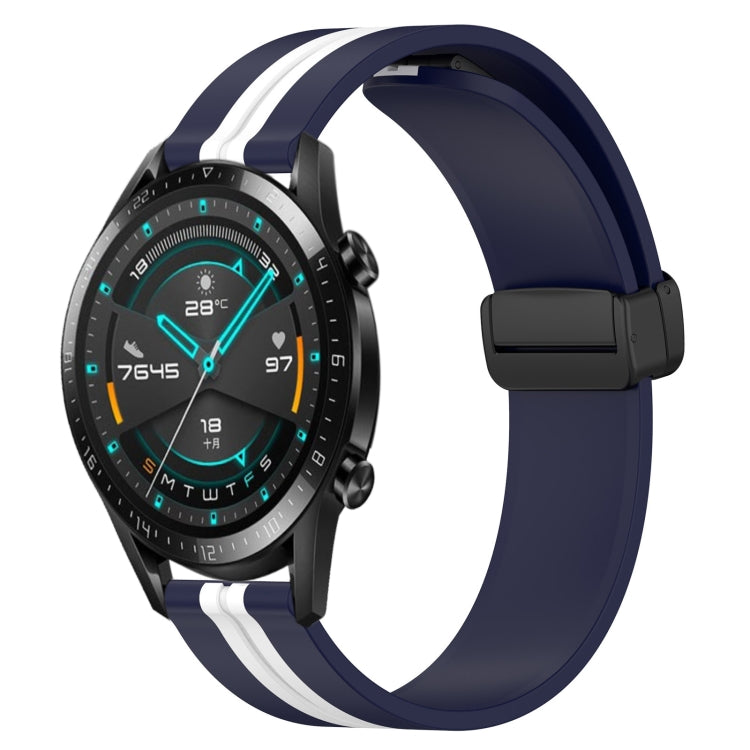 For Huawei Watch GT2 42mm 20mm Folding Magnetic Clasp Silicone Watch Band