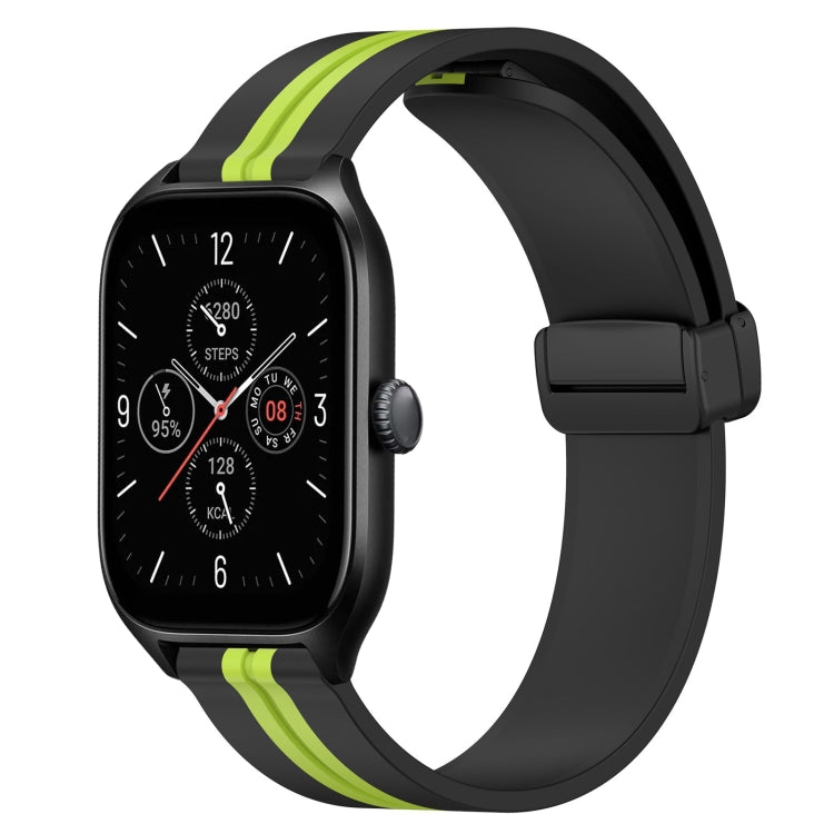 For Amazfit GTS 4 20mm Folding Magnetic Clasp Silicone Watch Band
