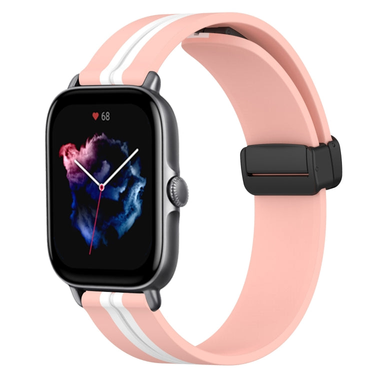 For Amazfit GTS 3 20mm Folding Magnetic Clasp Silicone Watch Band