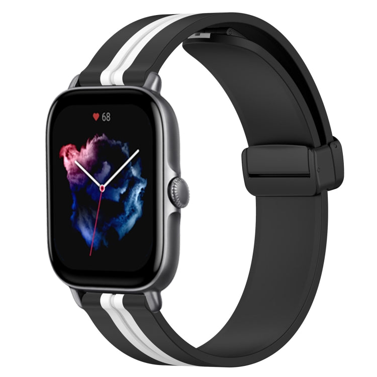 For Amazfit GTS 3 20mm Folding Magnetic Clasp Silicone Watch Band