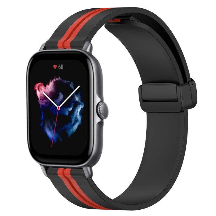 For Amazfit GTS 3 20mm Folding Magnetic Clasp Silicone Watch Band